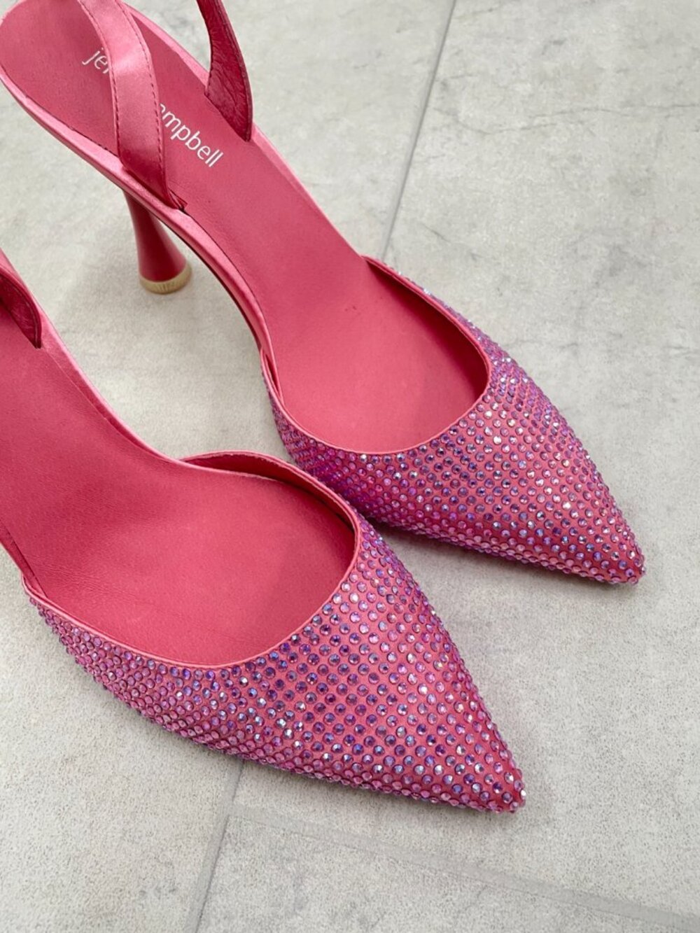 Jeffrey Campbell Zivote Slingback Women's Pump In Pink Combo - Picture 4 of 7